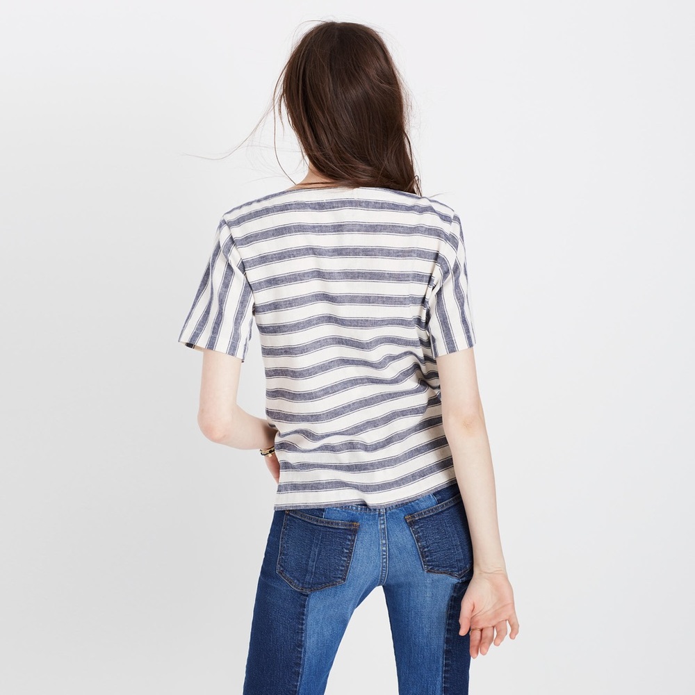 📦 🚚 EVERYTHING MUST GO! NWT Madewell Tie Top | Sz S - Picture 6 of 7